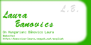 laura banovics business card
